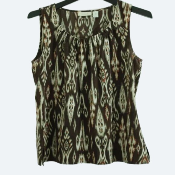 COPY - Chico's Geometric Tank Top sleeveless blouse size 1 or M - Picture 1 of 7